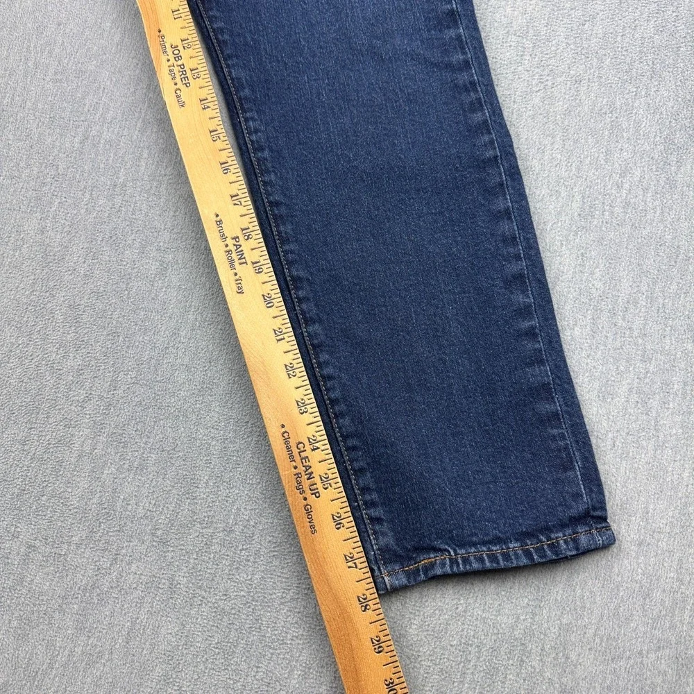 Levis Jeans Mens 34‎ Dark Blue 512 Wash Denim Slim Taper Premium Zip Fly Classic